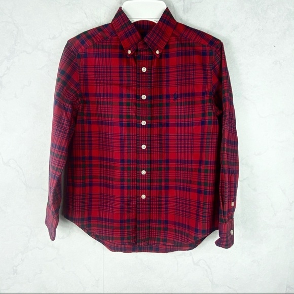 [Ralph Lauren] Red Plaid Button Down - Picture 1 of 3